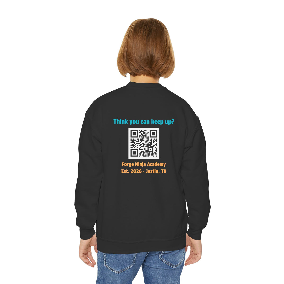 Forge Ninja Academy Youth Sweatshirt — 'Think You Can Keep Up?