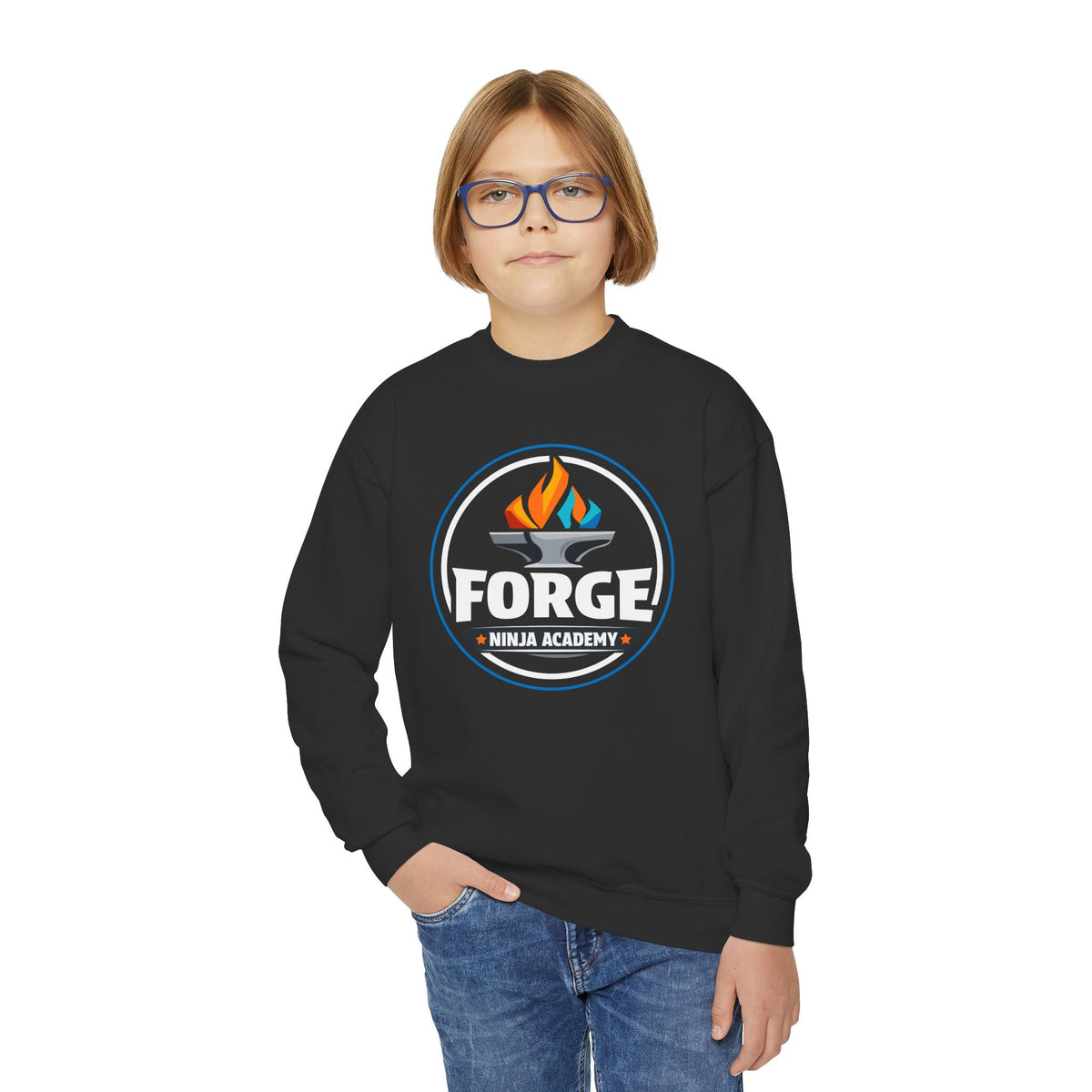 Forge Ninja Academy Youth Sweatshirt — 'Think You Can Keep Up?